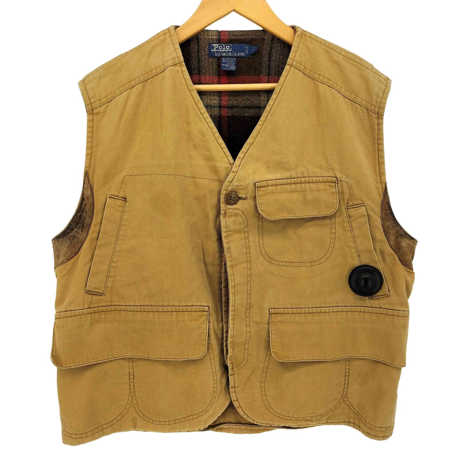 ポロバイラルフローレン Polo by RALPH LAUREN 90S レザー切替 裏地