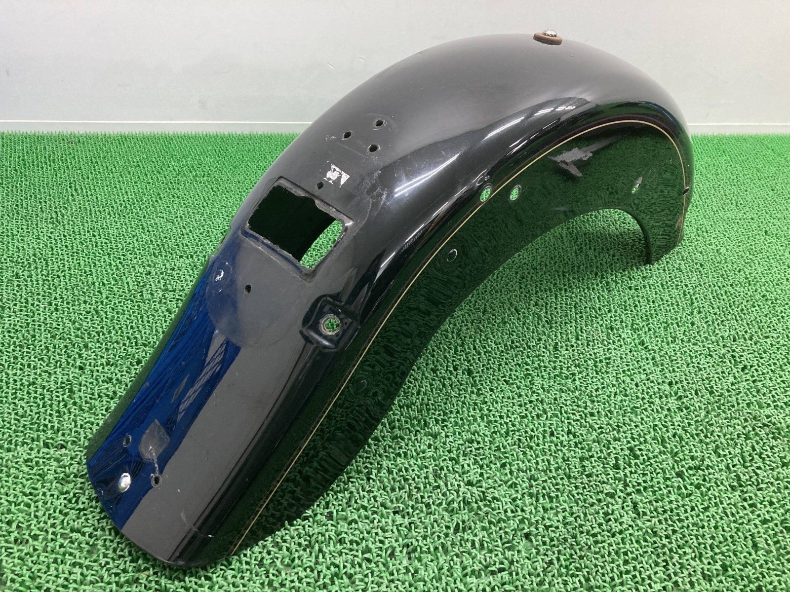リアフェンダー 黒 ハーレー ヘリテイジソフテイルクラシック エボ EVO 修復素材に コケキズ無し Ak