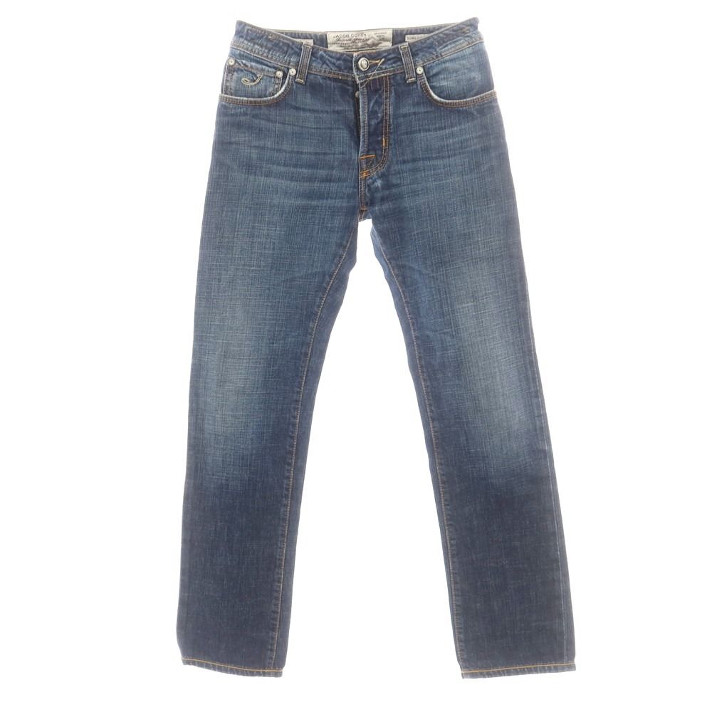 【中古】ヤコブコーエン JACOB COHEN J688 コットン ジーンズ デニムパンツ ネイビー【サイズ31】【メンズ】