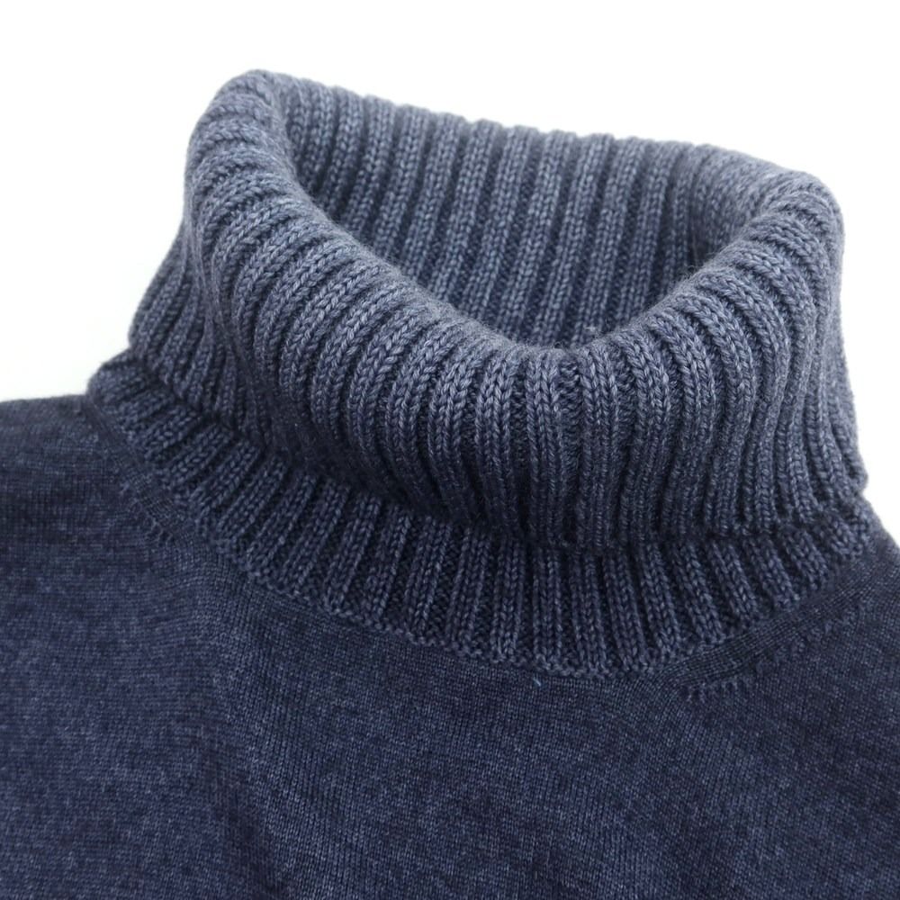 中古】クルチアーニ CRUCIANI ハイゲージウール タートルネックニット