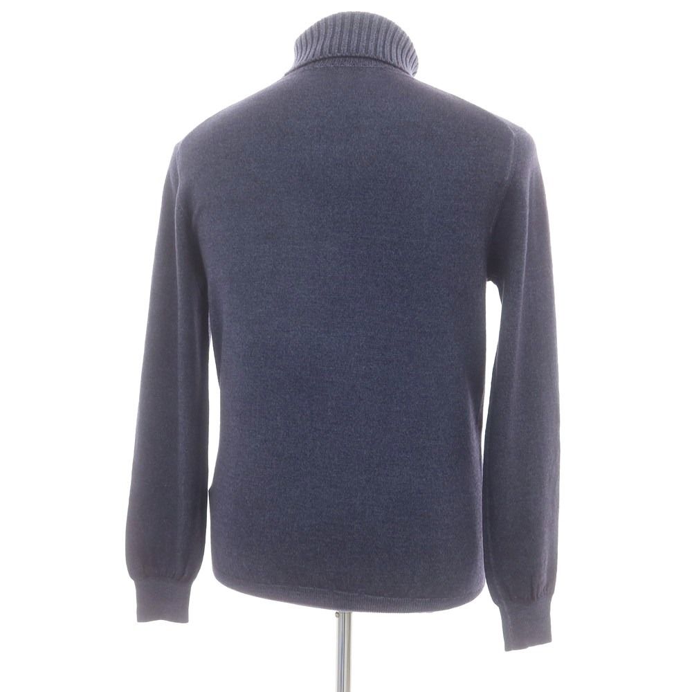 美品 クルチアーニ ハイネック ウール ニット セーター サイズ46 M 濃紺 中古】クルチアーニ CRUCIANI ハイゲージウール タートルネックニット