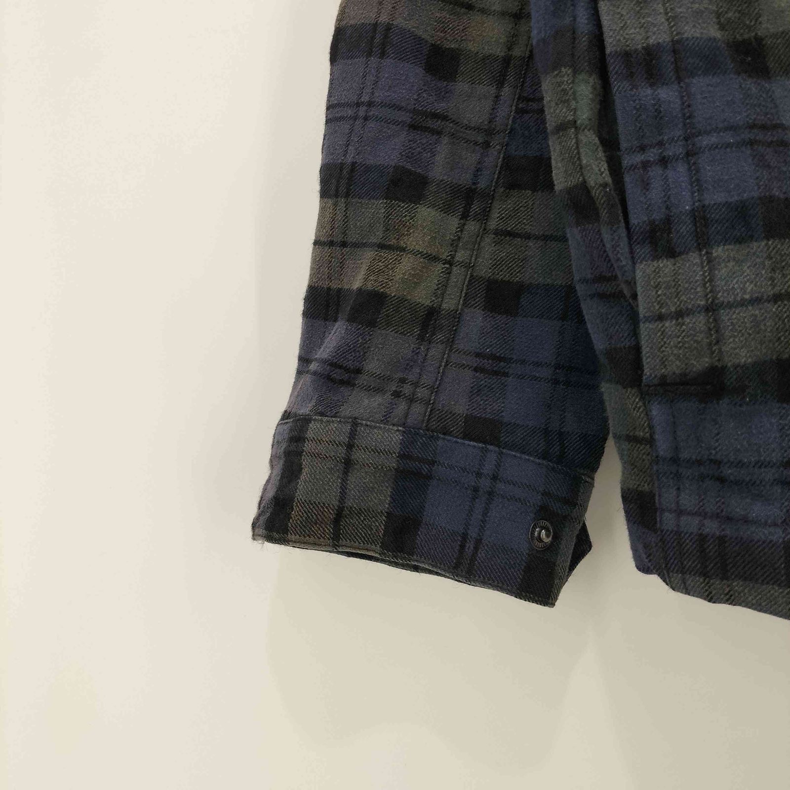 00s GAP ギャップ チェック ダブルジップ ジャケット ギャップ Gap 90-2000s OLD チェック コットンウール ダブルジップ