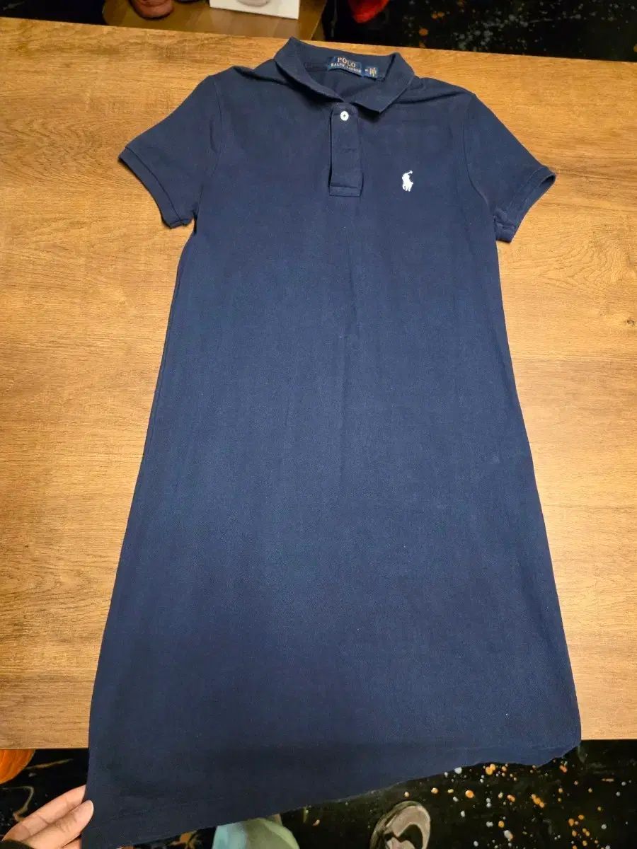 ポロラルフローレン ネイビー ピケ ONE PIECE Mサイズ