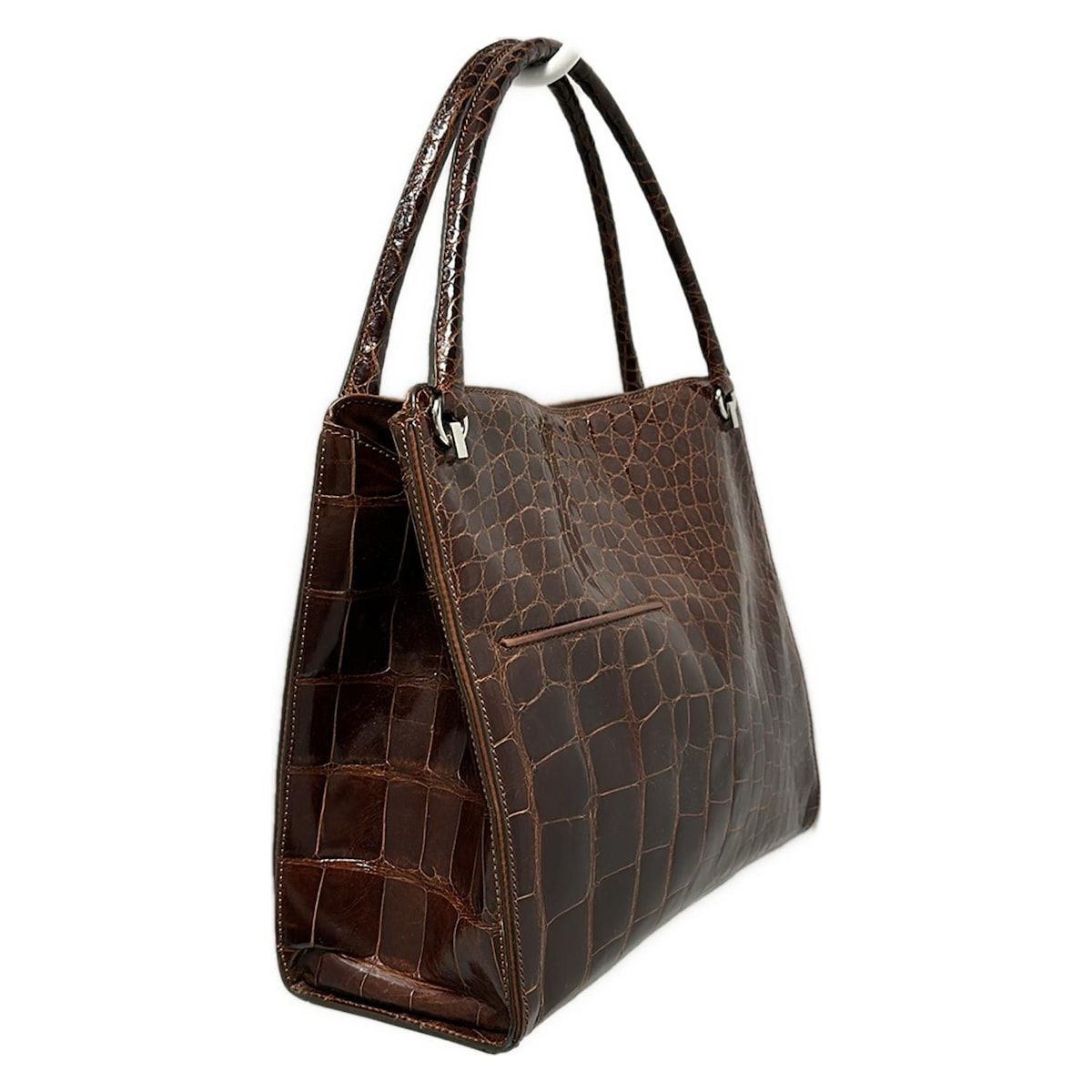 MAURO GOVERNA マウロゴヴェルナ ハンドバッグ ブラウン MAURO GOVERNA(マウロゴヴェルナ) ハンドバッグ - ボルドー - メルカリ