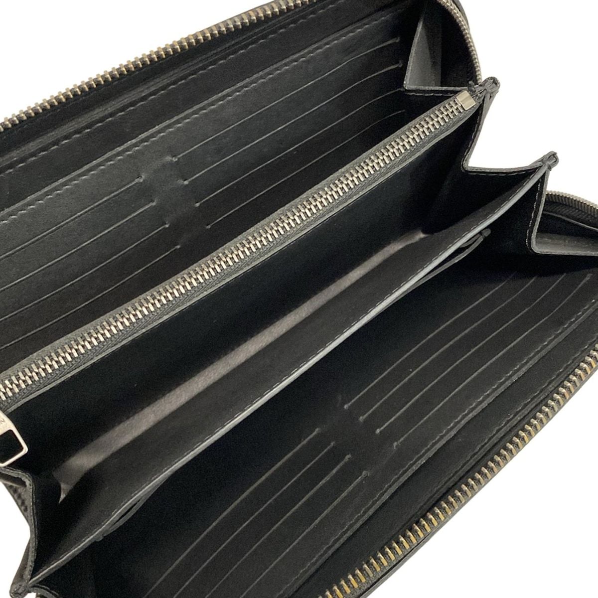 美品✨ルイヴィトン ダミエアンフィニ ジッピー XL レザー 黒 N61254 LOUIS VUITTON(ルイヴィトン) 長財布 ダミエアンフィニ ジッピーXL