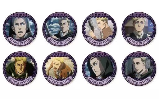 進撃の巨人 缶バッジ エルヴィン エレン 2個セット TVアニメ『進撃の巨人』 - エレン 場面写缶バッジ5個セット vol.2