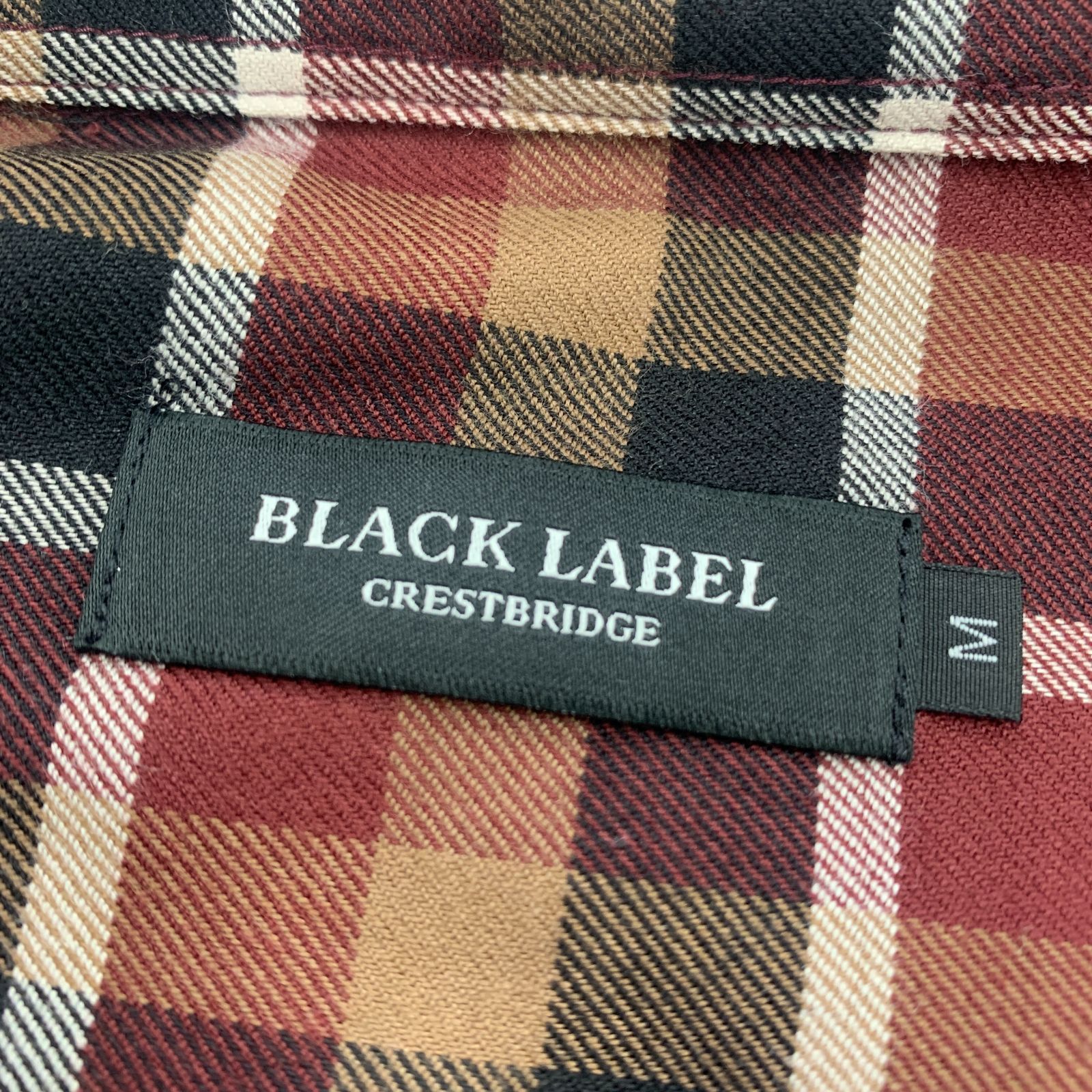 新品タグ付 BLACK LABEL CRESTBRIDGE／チェックシャツ M／長袖