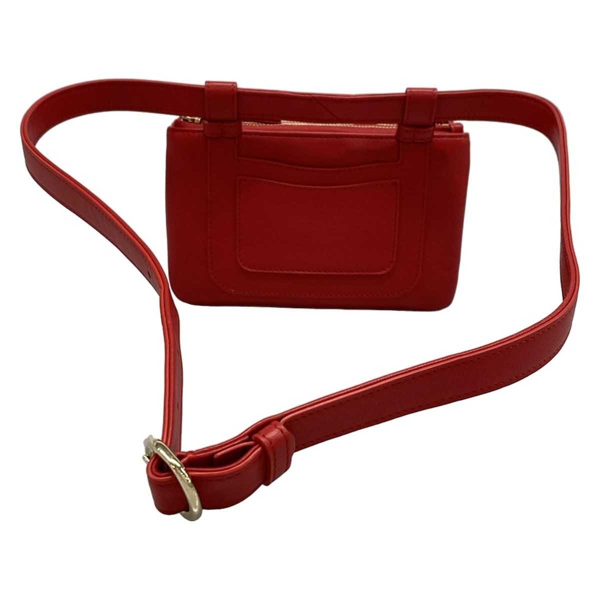 CHANEL(シャネル) ウエストポーチ美品 - レッド ココマーク レザー