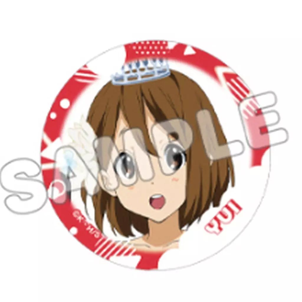 けいおん　唯ちゃん　缶バッジ けいおん 唯ちゃん 缶バッジ けいおん! アート缶バッジ 平沢唯&中野梓