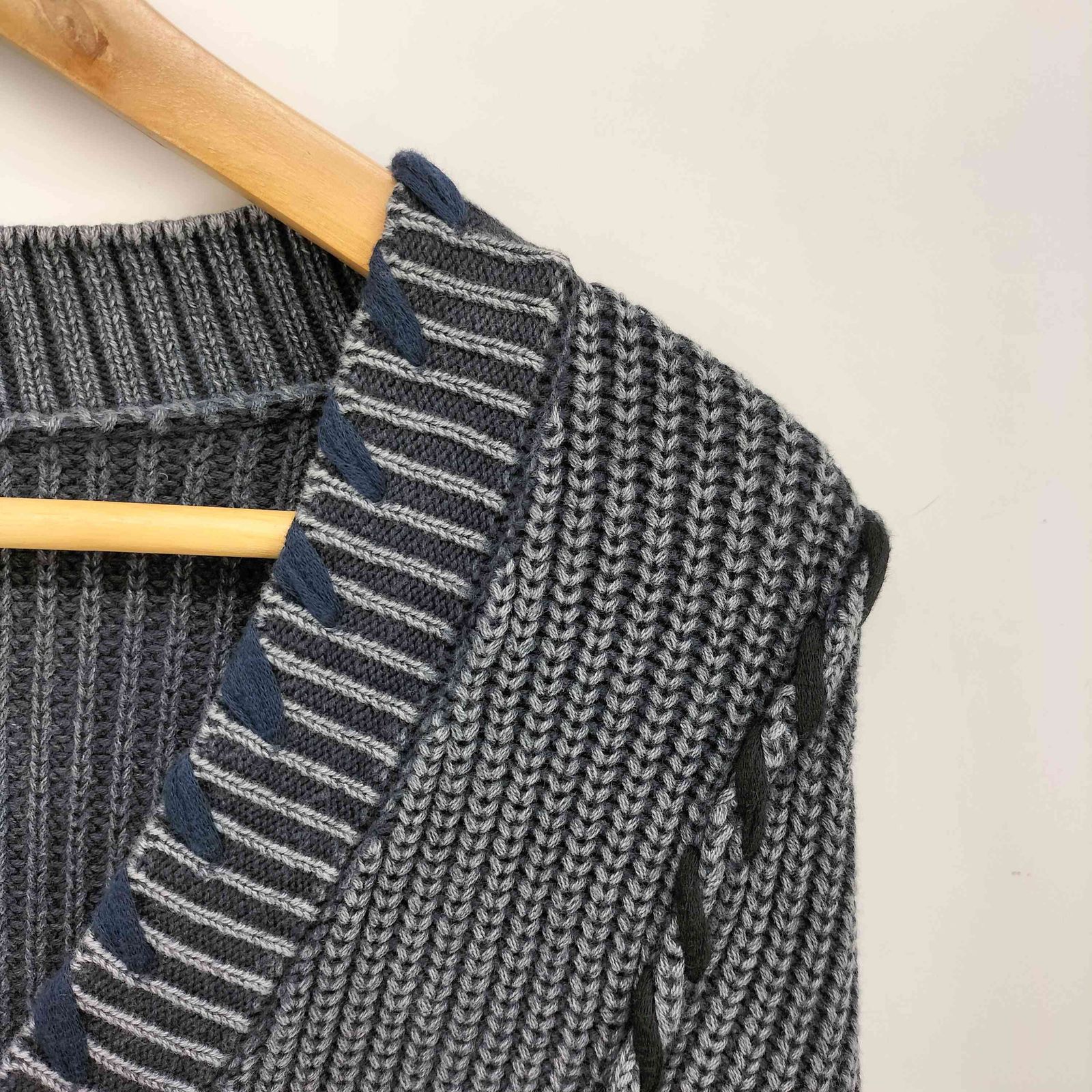ハレ HARE 24AW ピグメント ステッチ ニット カーディガン メンズ FREE 