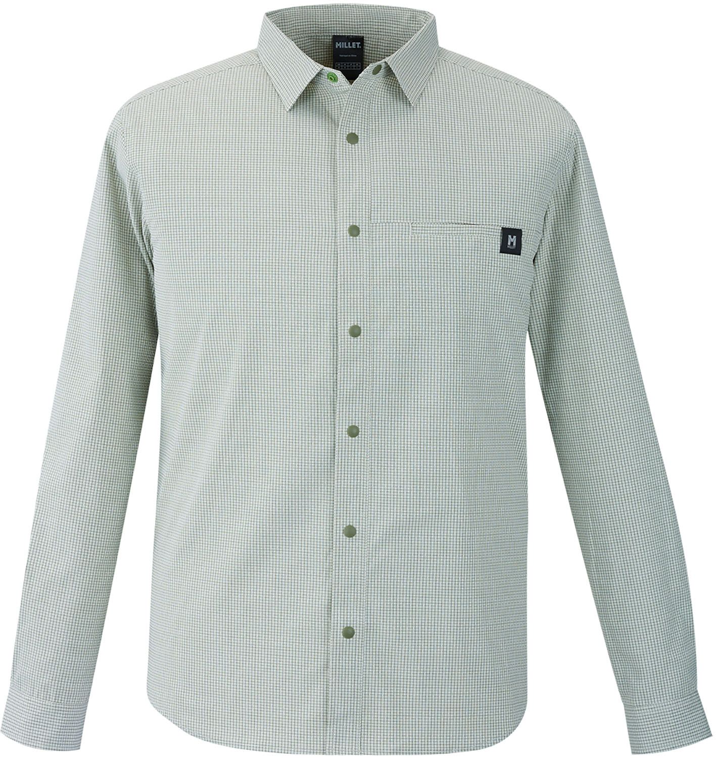 ミレー MILLET アウトドア IB CHECK SHIRT LS M シャツ 長袖 軽量 防虫機能 速乾 接触忌避剤 ペルメトリン インセクトバリヤー 虫を寄せ付けにくい 夏 ポリエステル  MIV03194 ミレー MILLET アウトドア IB CHECK SHIRT LS M シャツ 長袖 軽量 防虫