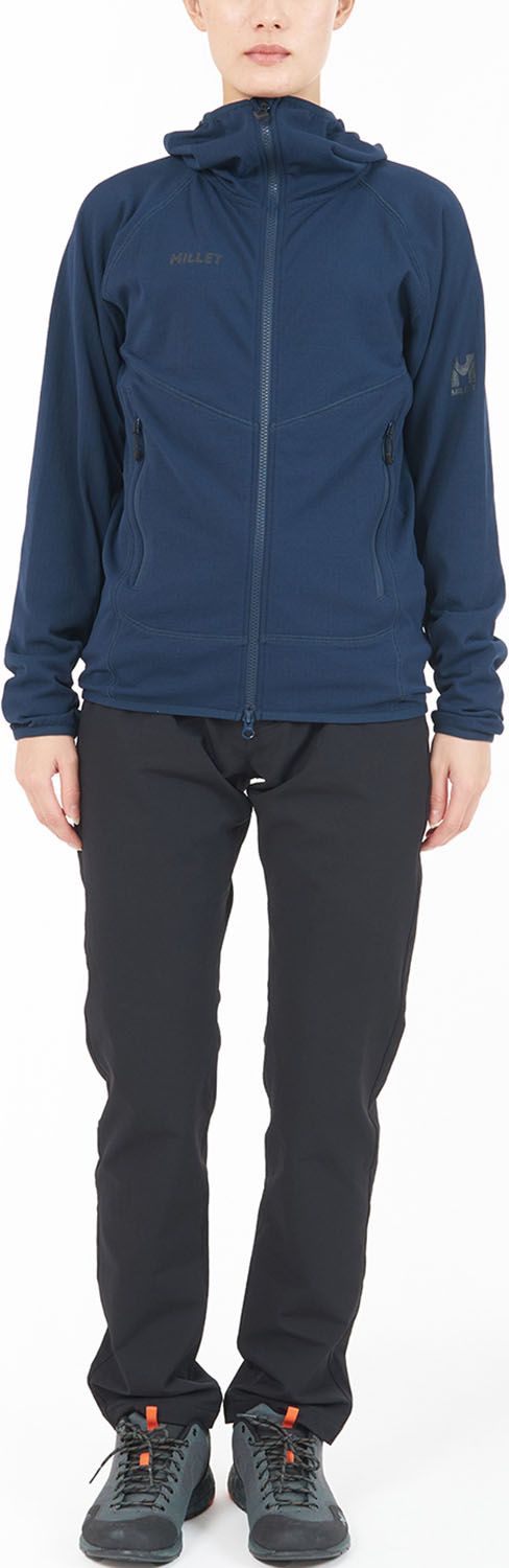 ミレー MILLET アウトドア DRY GRID HOODIE W MIV02046 N0247 BLACK-NOIR