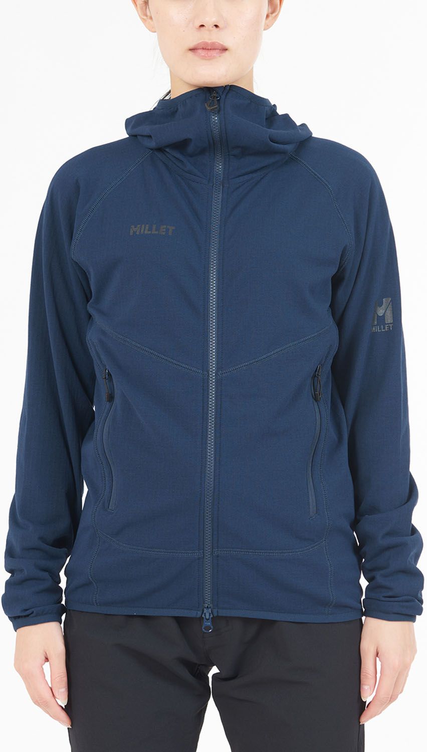 ミレー MILLET アウトドア DRY GRID HOODIE W MIV02046 N0247 BLACK-NOIR