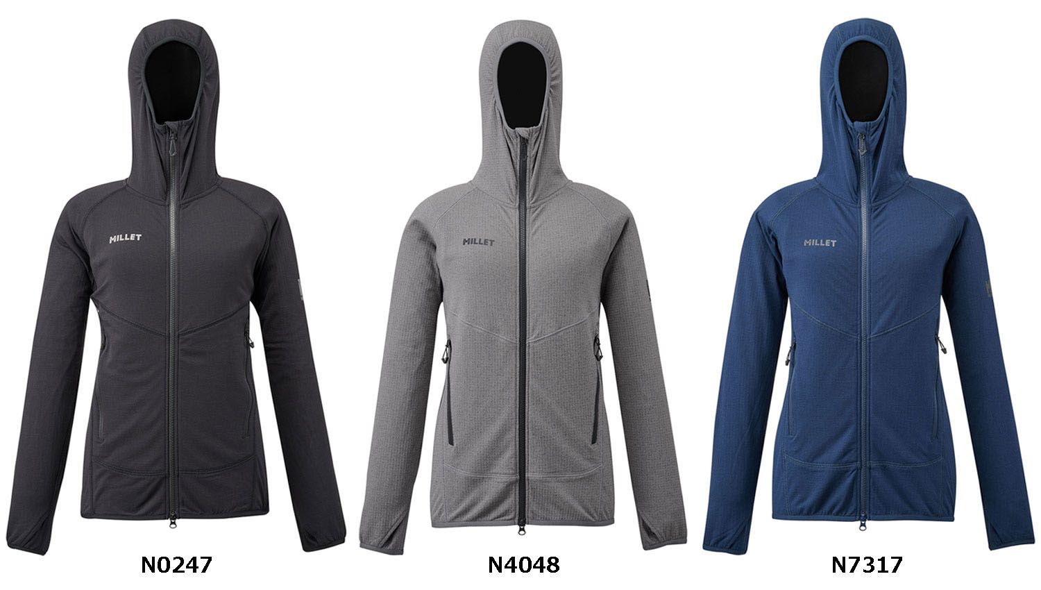 ミレー MILLET アウトドア DRY GRID HOODIE W MIV02046 N0247 BLACK-NOIR