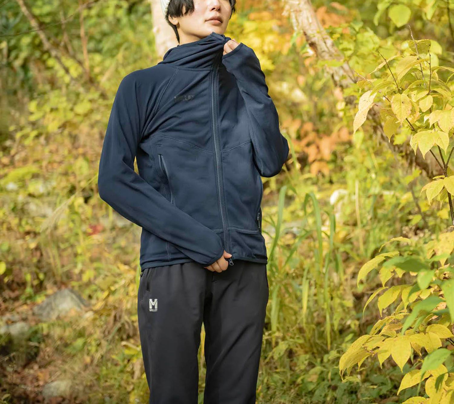 ミレー MILLET アウトドア DRY GRID HOODIE W MIV02046 N0247 BLACK-NOIR