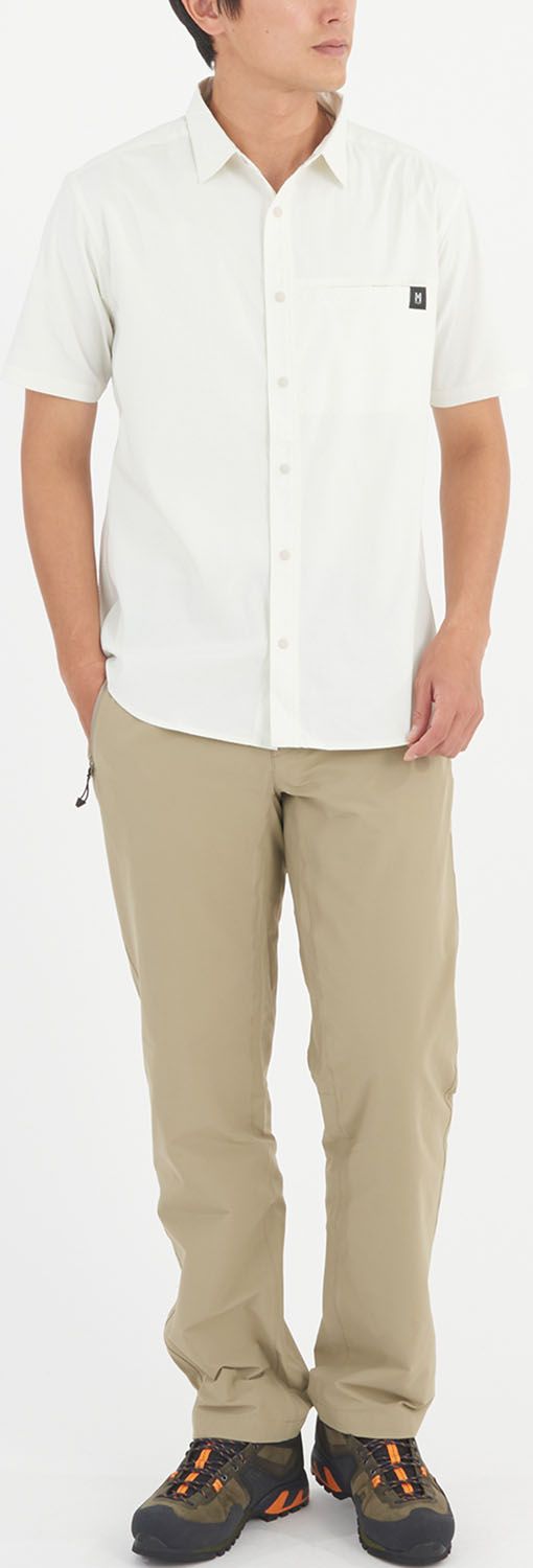 ミレー MILLET アウトドア IB CHECK SHIRT SS M シャツ 半袖 軽量 防虫