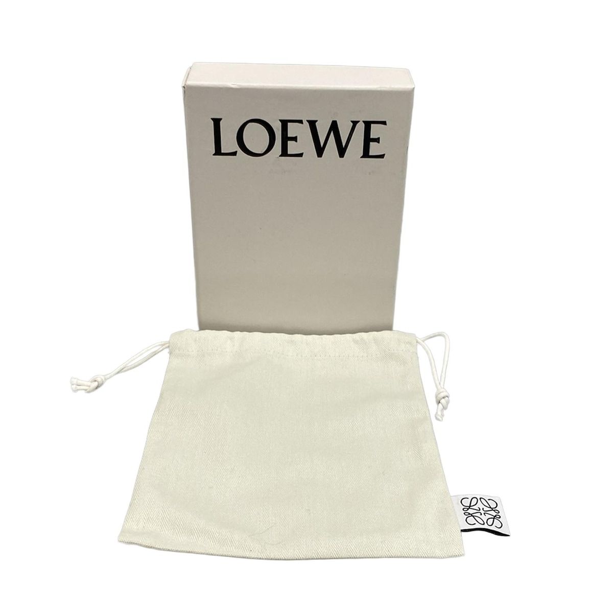 LOEWE(ロエベ) 2つ折り財布 コンパクト ジップ ブラウン ラウンド