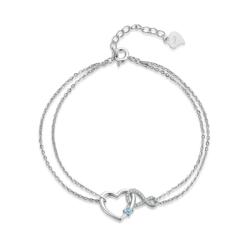 新品】 FH.bird アクアマリン ブレスレット レディース 3月誕生石