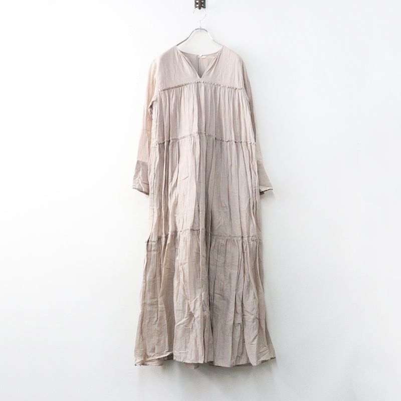 ヌキテパ ne Quittez pas コットンボイルティアードワンピース M