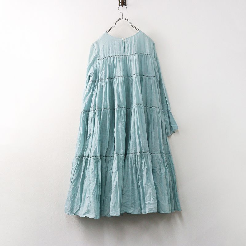 ヌキテパ ne Quittez pas コットンボイルティアードパネルワンピース