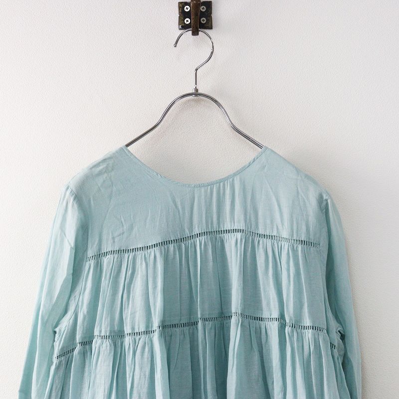 ヌキテパ ne Quittez pas コットンボイルティアードパネルワンピース