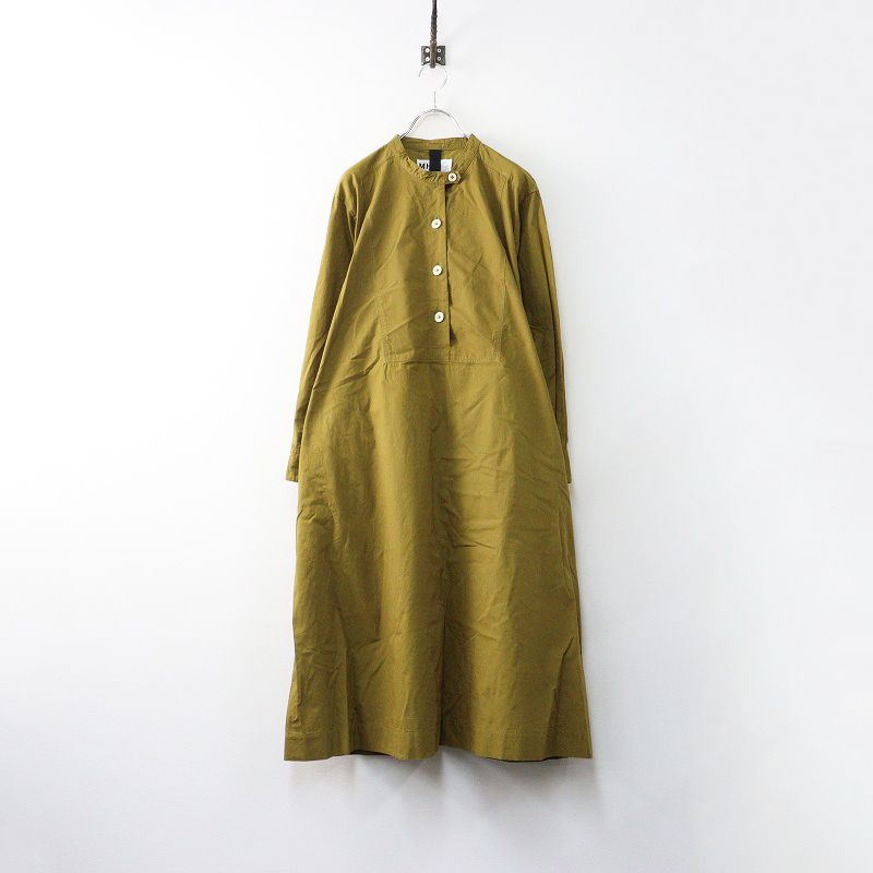 2025 SS エムエイチエル MHL HOWELL WASHED COTTON POPLIN ワンピース 2 カーキベージュ ドレス