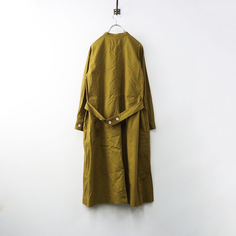 2025 SS エムエイチエル MHL HOWELL WASHED COTTON POPLIN ワンピース 2 カーキベージュ ドレス