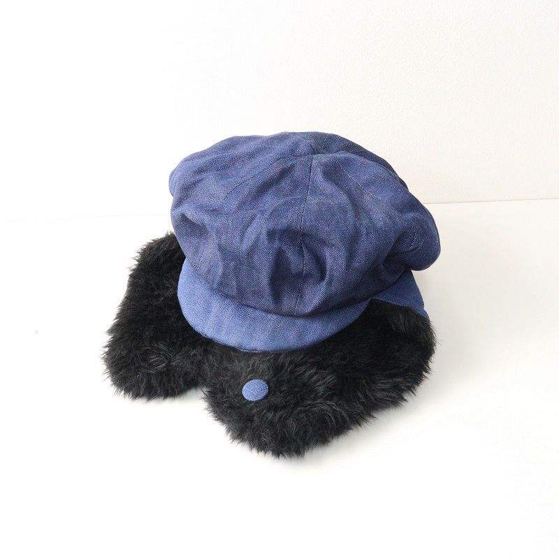 キャピタル KAPITAL デニム フライト キャスケット ｜ブルー インディゴ 藍染め 帽子 キャップ ハット