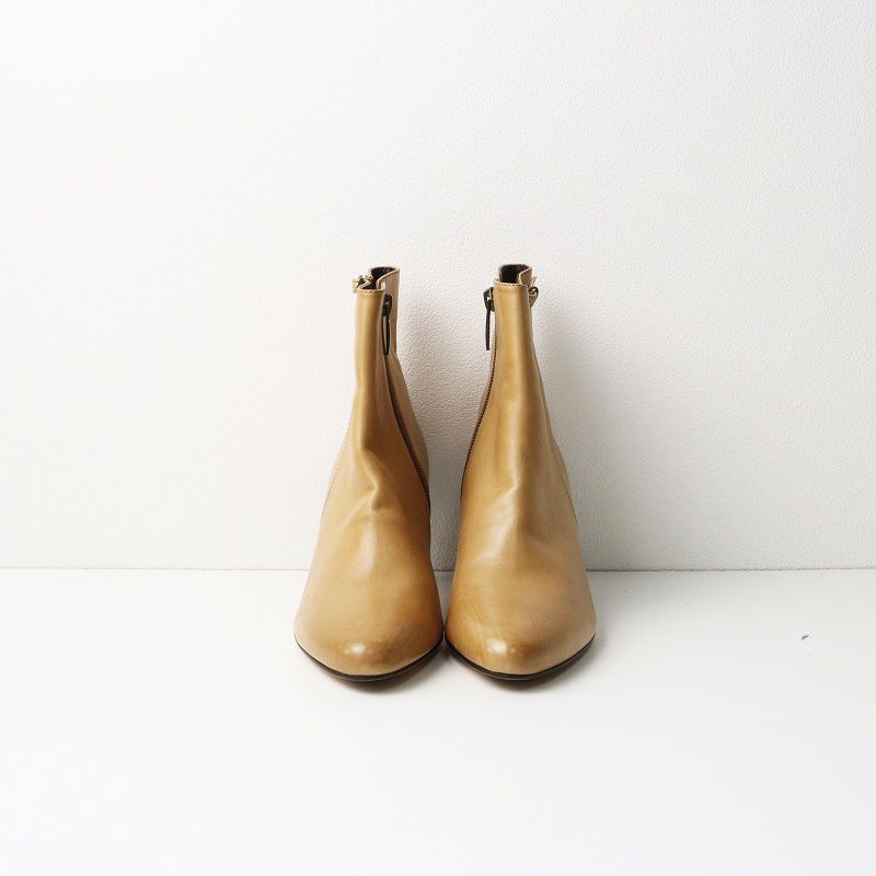 美品 YOSHITO ヨシト サイドジップ レザーショートブーツ 23cm