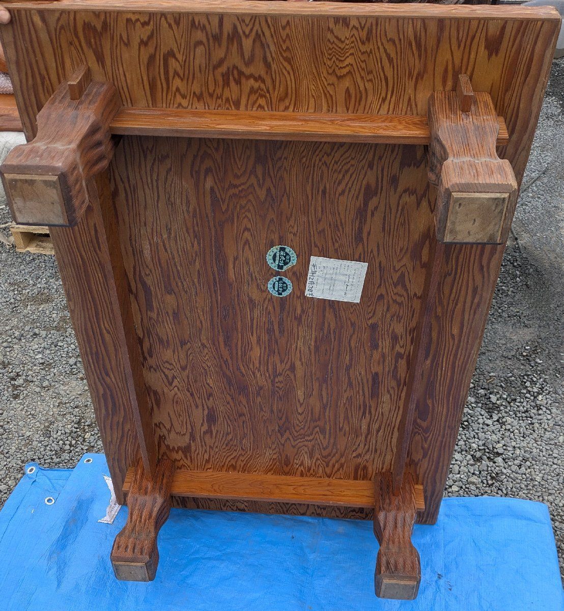 屋久杉 屋久杉天然杢板（甲版の表面材） 外寸120×82×33㎝ 送料別 