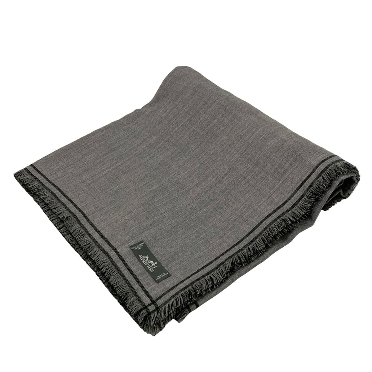 HERMES(エルメス) ストール(ショール)美品 カレ140 H229978S グリ