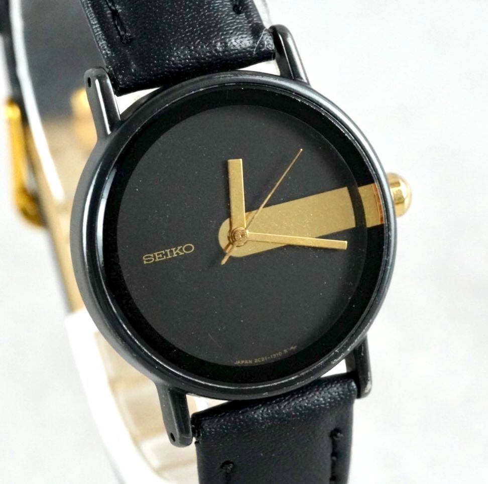 【未使用・希少】セイコー ジウジアーロデザイン イズント 2C21-0350 激レア】 SEIKO セイコー GIUGIARO DESIGN ジウジアーロ デザイン 2C21