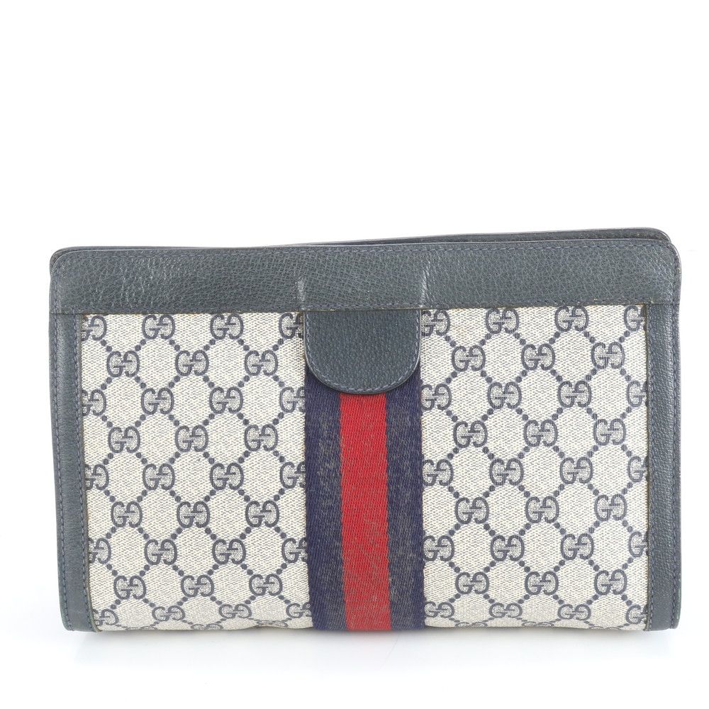 美品 オールド グッチ GG スプリーム シェリー ライン 89 01 002