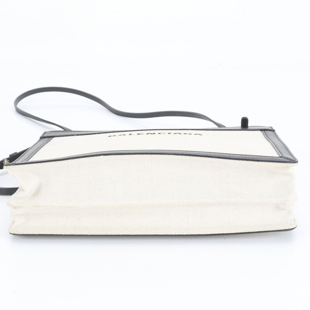 極美品 バレンシアガ ネイビー ポシェット レザー ショルダーバッグ