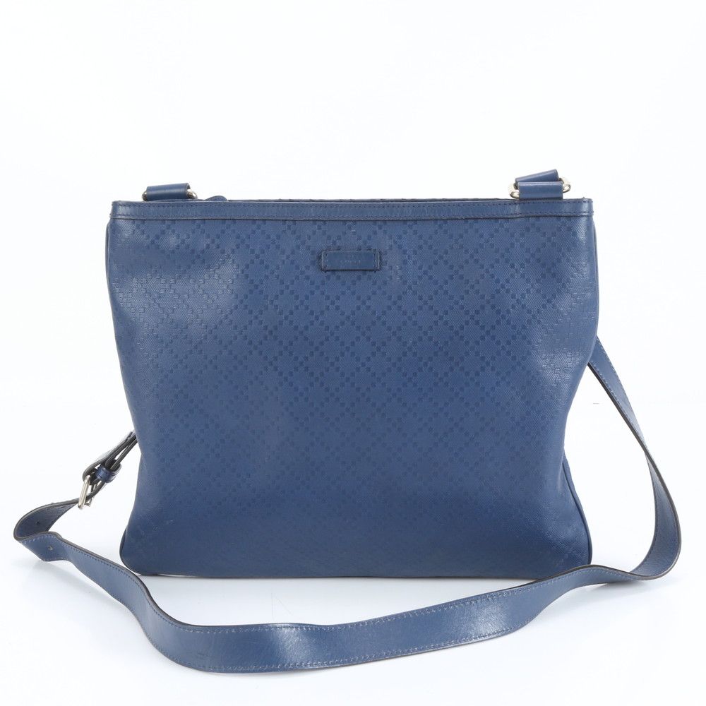 新品同様 グッチ ディアマンテ レザー ショルダーバッグ 斜め掛け