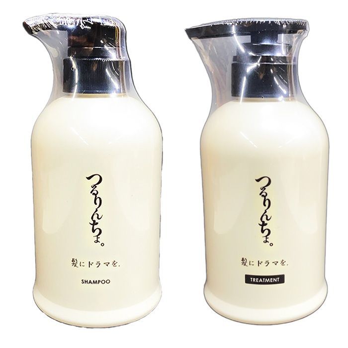 髪にドラマを。つるりんちょ シャンプー 400ml ＆ トリートメント 380g