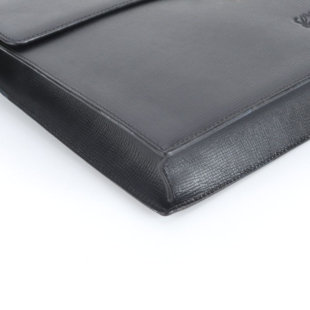 美品 ロエベ アナグラム レザー ビジネス バッグ 2WAY ショルダー