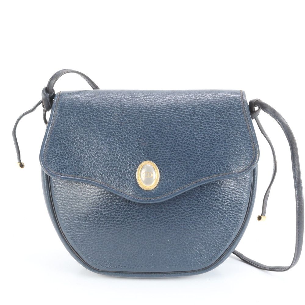 極美品 ヴィンテージ クリスチャンディオール CD ロゴ レザー