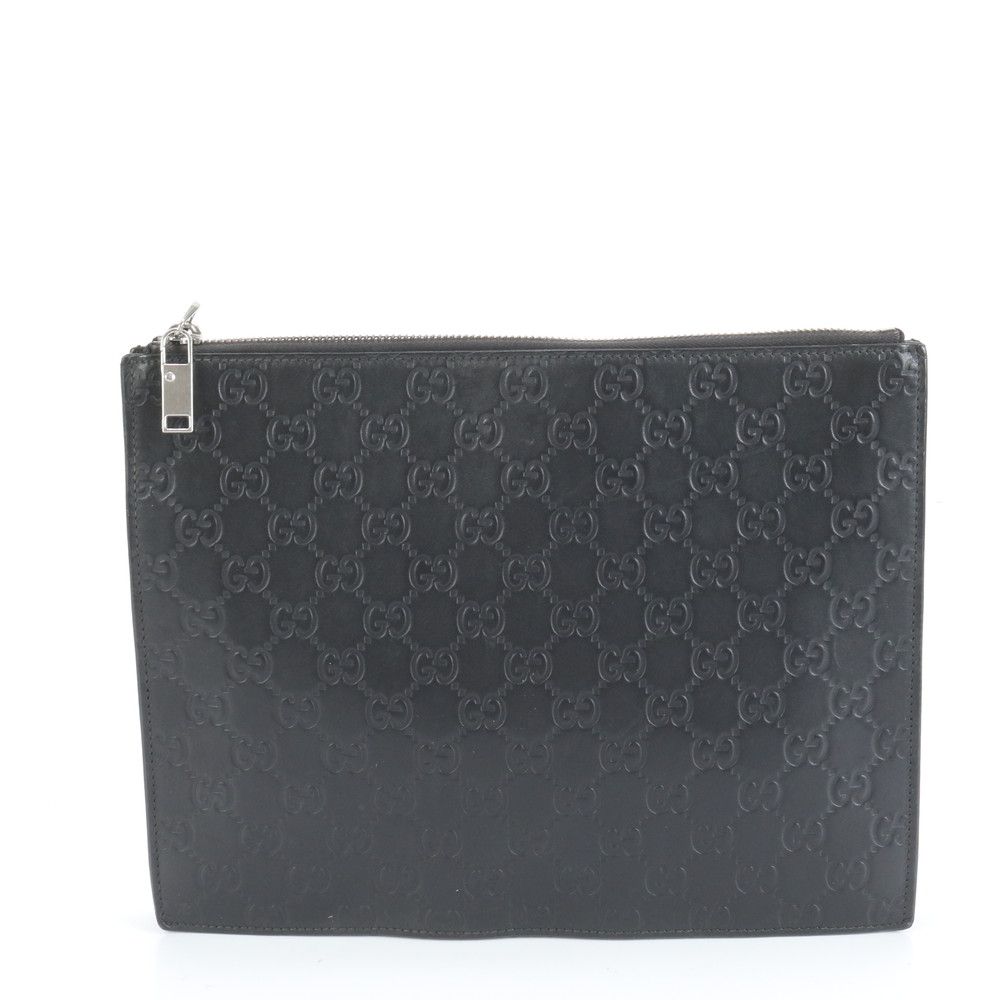 グッチ グッチシマ レザー セカンドバッグ クラッチ ポーチ 547074 ブラック 黒 ブランド 紳士 メンズ RCE DB 45 6