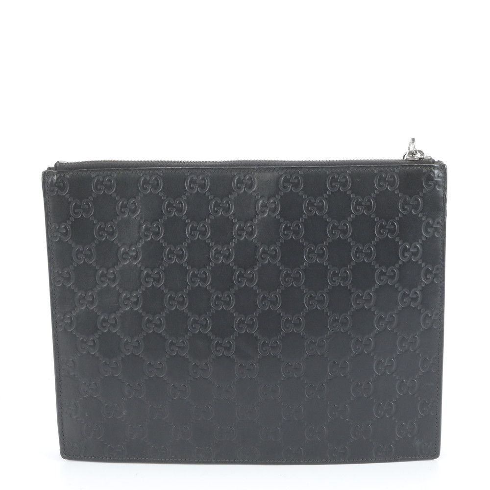 グッチ グッチシマ レザー セカンドバッグ クラッチ ポーチ 547074 ブラック 黒 ブランド 紳士 メンズ RCE DB 45-6