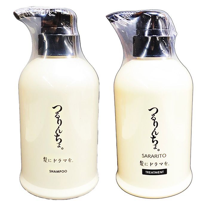 髪にドラマを。つるりんちょ シャンプー 400ml ＆ トリートメント
