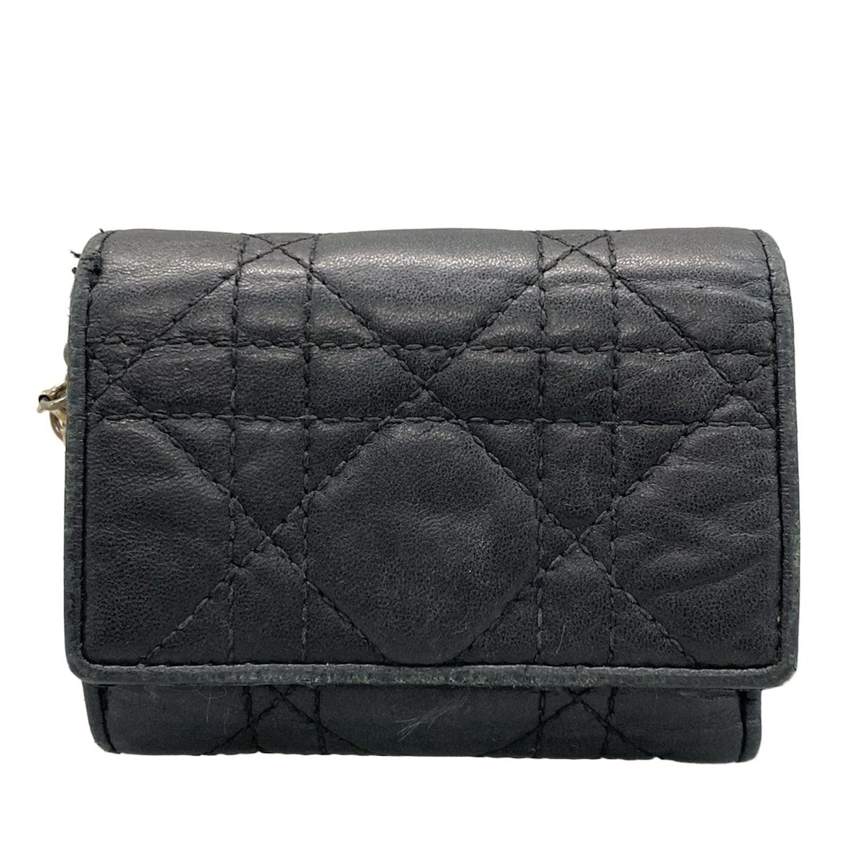 ディオール/クリスチャンディオール 3つ折り財布 Lady Dior Lotus