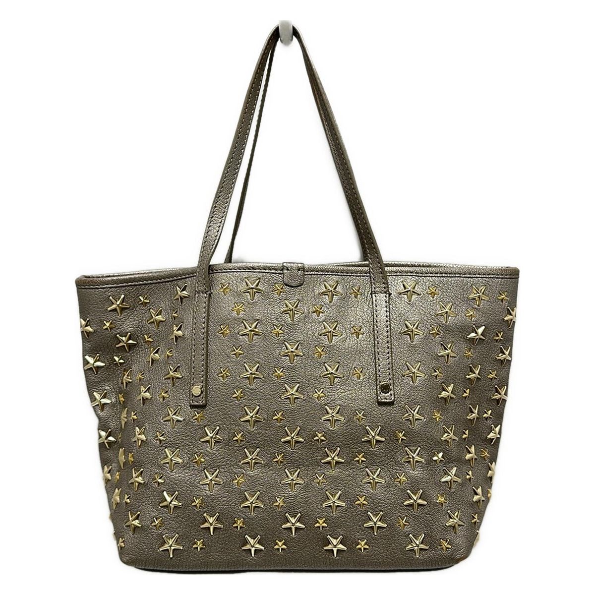 ジミーチュウ　ハンドバッグ　シルバー×ゴールド JIMMY CHOO(ジミーチュウ) ハンドバッグ ソフィアS ゴールド×シルバー