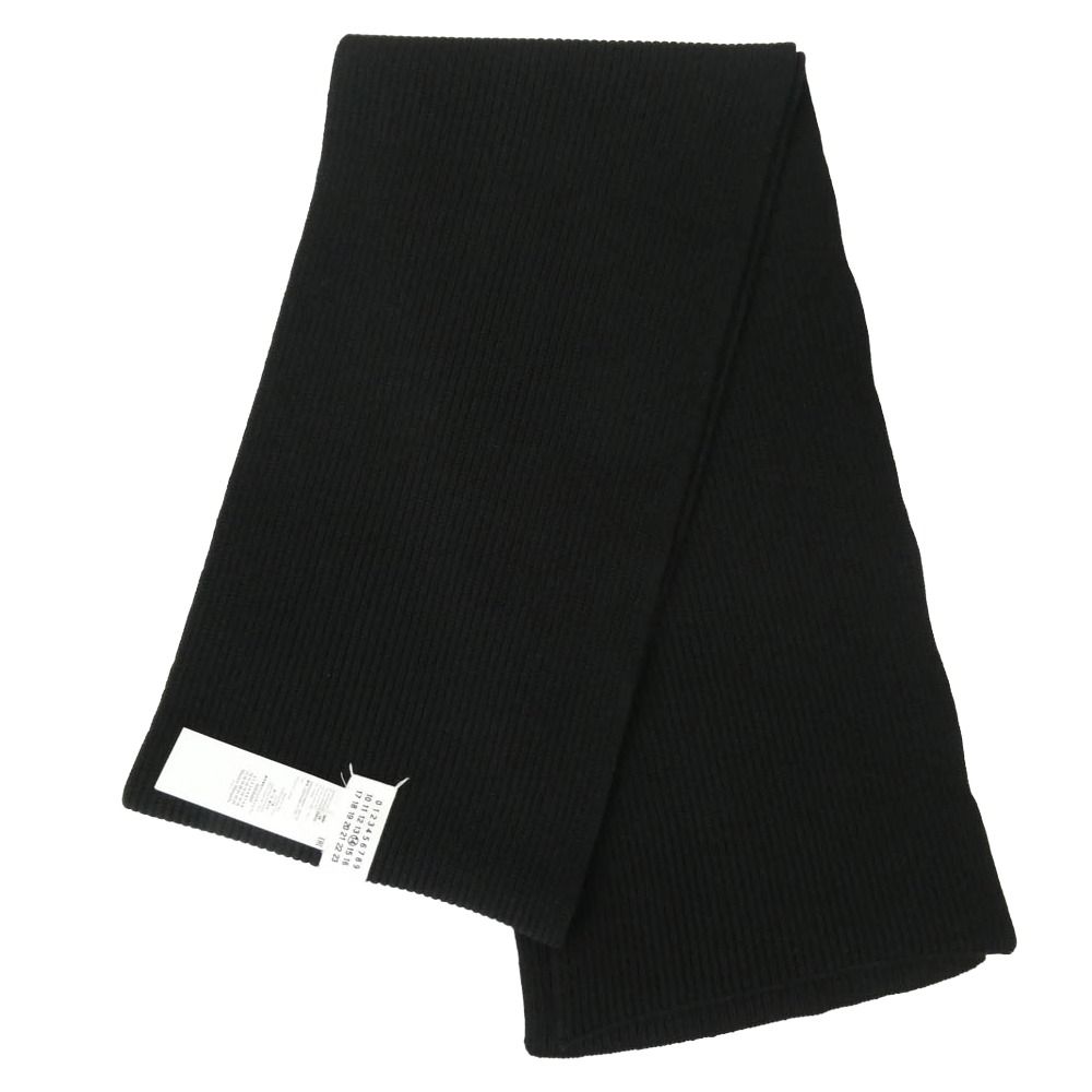 MAISON メゾンマルジェラ 四つタグ ニット マフラー ブラック系