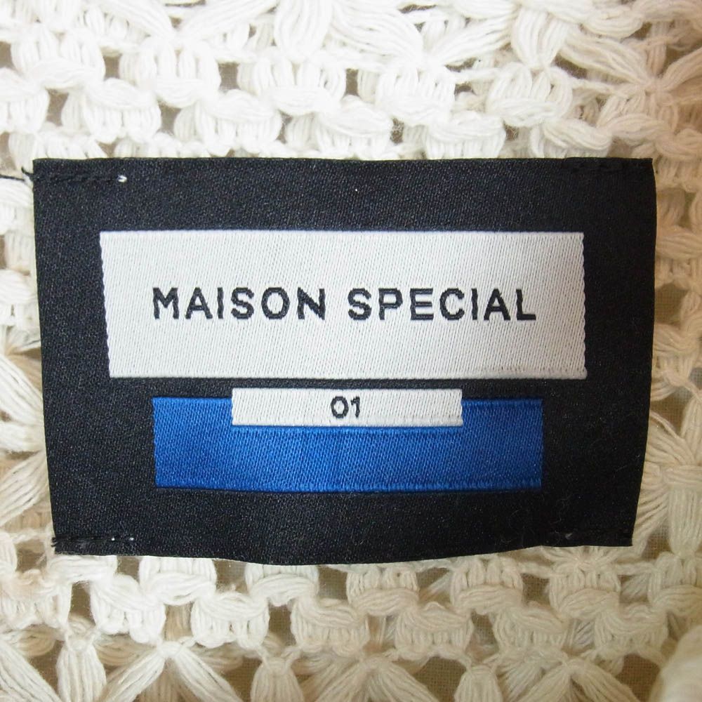 MAISON SPECIAL メゾンスペシャル 11241311303 Crochet Like Mesh