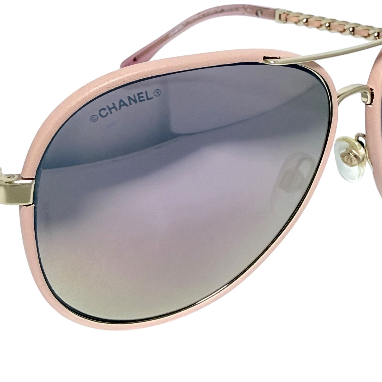 シャネル レディース サングラス ティアドロップ ピンク ココマーク