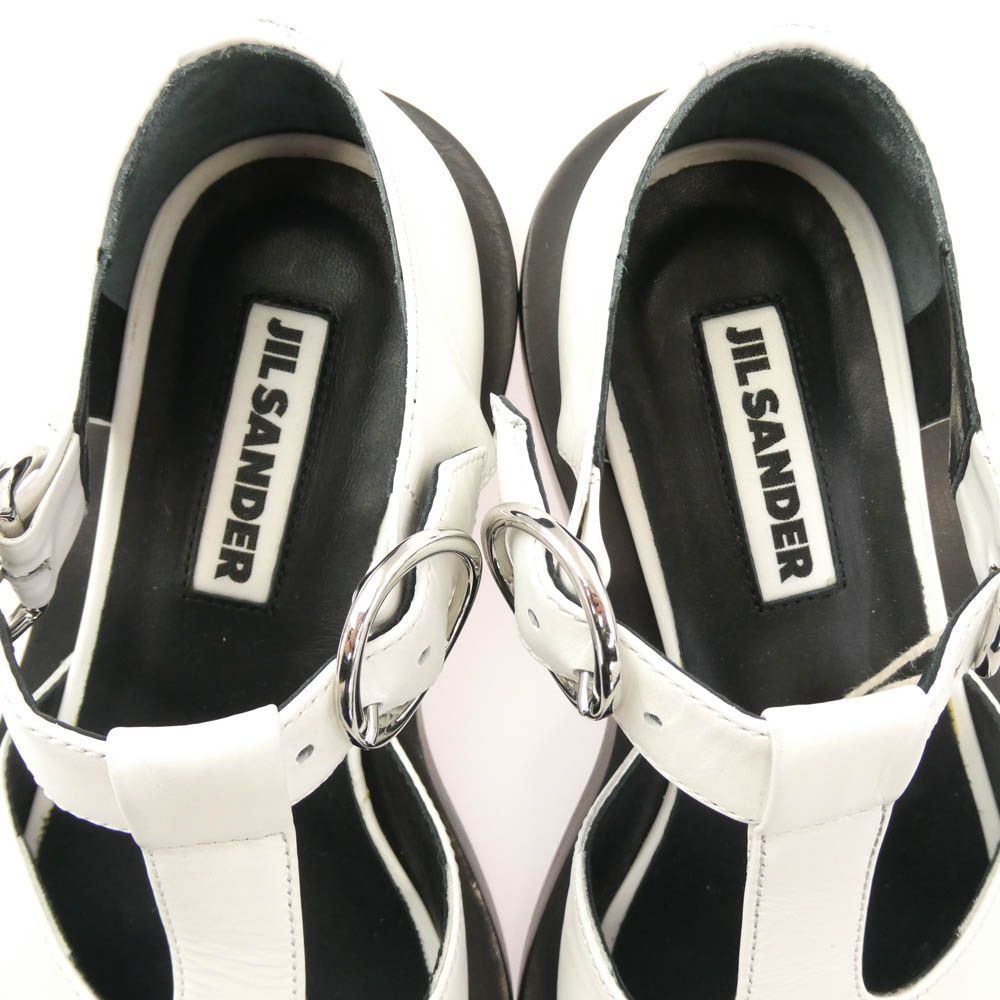 JIL SANDER ジルサンダー JS36055A Tバー ストラップ レザー シューズ