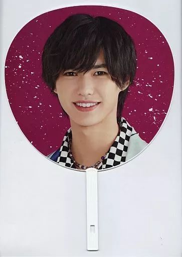 中古】うちわ 岡崎彪太郎(Lilかんさい) ジャンボうちわ 「関西