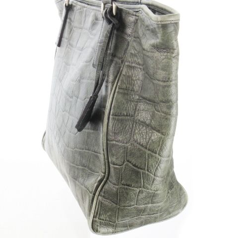 アニアリ aniary トートバッグ レザー 革 クロコ型押し キーリング