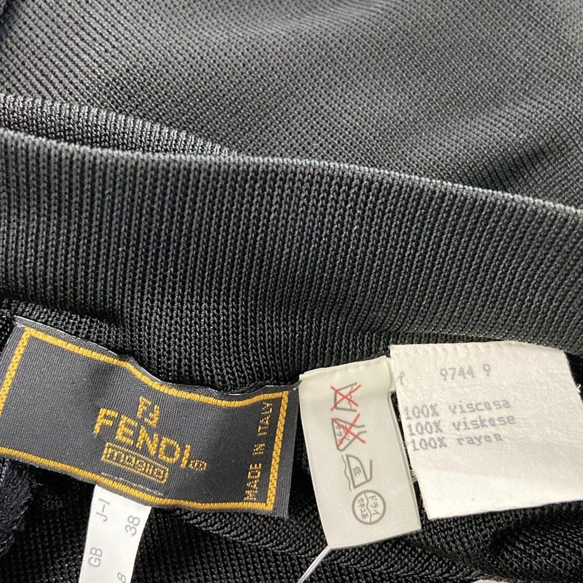  FENDI フェンディ パンツ サイズ38 S レディース 黒 フルレングス その他 パンツ